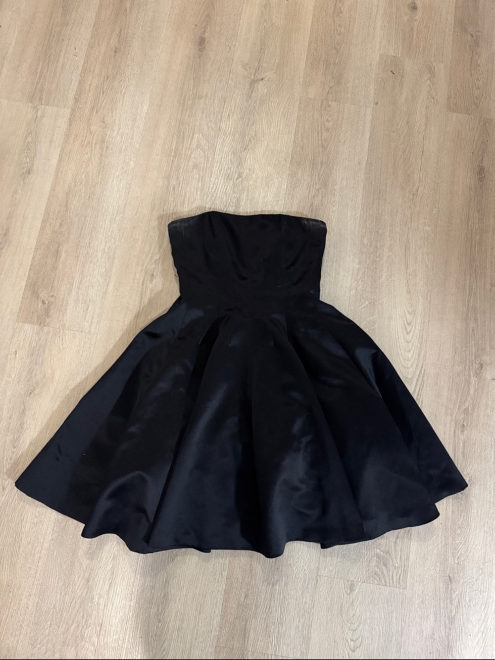 Betsey Johnson Black Strapless Mini Dress